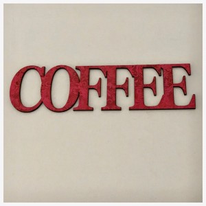 Coffee Wooden Word Cafe Red Wall Art Country Unique Handmade Bespoke    292427211596